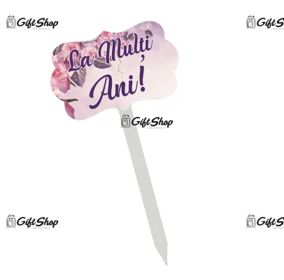 La multi ani, topper lemn, model a